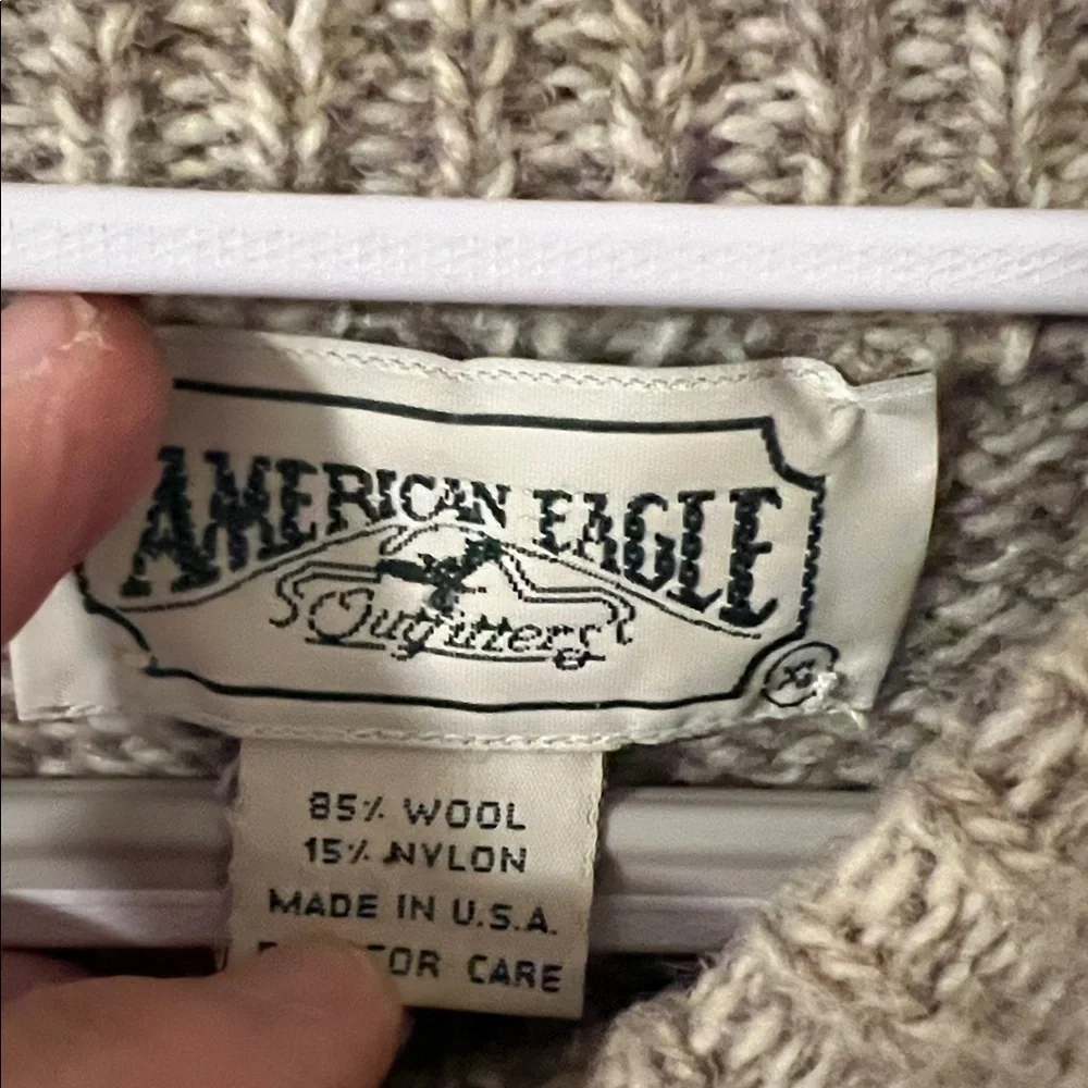 American Eagle vintage Wool Blend Men's Fair Isle Crewneck Sweater Size XL - Picture 2 of 6